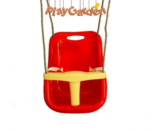 Качели Playgarden со спинкой и страховочным ремешком