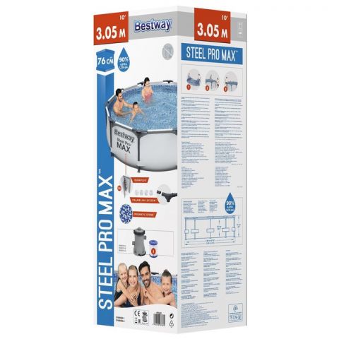Бассейн каркасный Bestway Steel Pro MAX 305 х 76 см (56408)