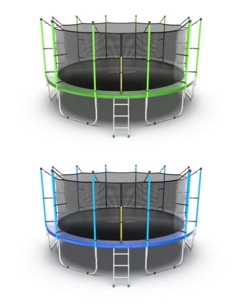 Батут Evo Jump Internal 16ft (Зеленый / Синий)