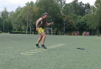Лестница координационная 6 м 13 секций Original FitTools FT-AG-LADD