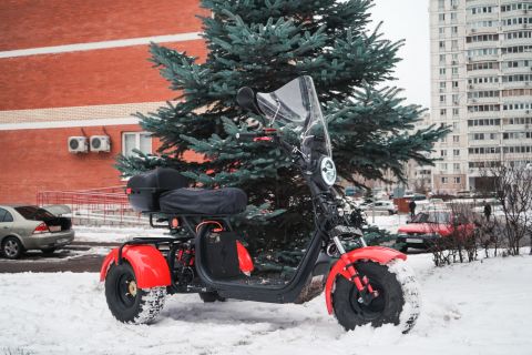 Электротрицикл WHITE SIBERIA PRO TRIKE 3000W Red