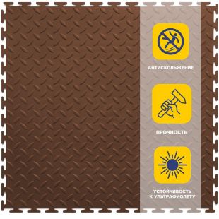 Резиновая плитка Rubber Grain 9 мм 500*500 мм