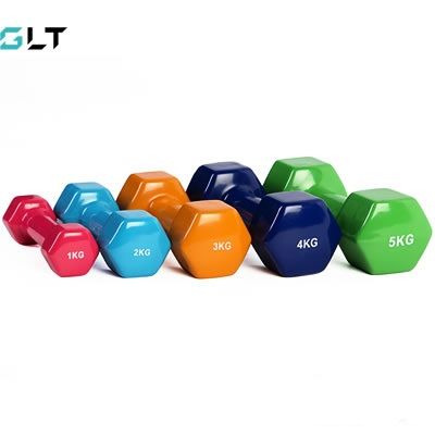 Гантель GLT Fitness в виниловой оболочке