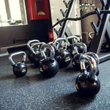 Гиря обрезиненная с хромированной ручкой PROFI-FIT 4 кг