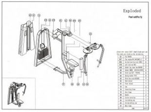 Силовой тренажер Баттерфляй GROME fitness GF5007A